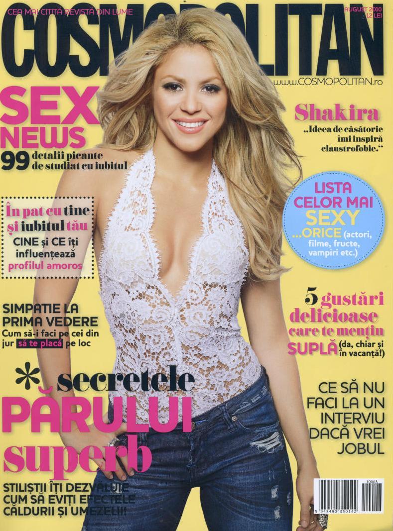 Cosmopolitan ROM 2010-8-1 pag 1 Shakira. 